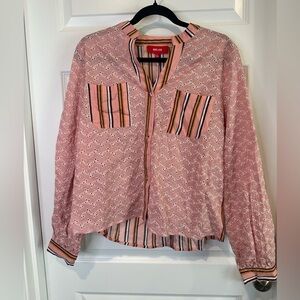 Net. 153 Pink Patterned Women's Top - NWT
